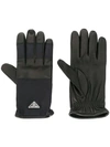 PRADA PRADA LOGO PLAQUE GLOVES - 黑色