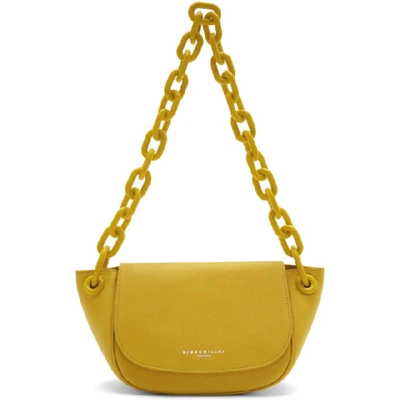 Simon Miller Bend Bag In Toffee Leather In Yellow
