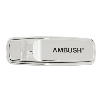 Ambush Security Tag Brooche In Silver