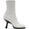 Simon Miller 90 Stretch Ankle Boots In 10601 White