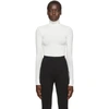 AMBUSH WHITE LOGO LONG SLEEVE TURTLENECK