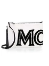 MCM Medium Logo Shearling Pouch