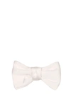 GIVENCHY WHITE SILK BOW TIE,BP1002106P100