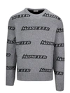 MONCLER GREY WOOL SWEATER,9043600A9138986