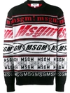 MSGM MSGM MEN'S BLACK WOOL SWEATER,2740MM13019558403 M