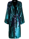 AMEN BLUE POLYESTER DRESS,AMW19117401