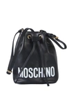 MOSCHINO MOSCHINO WOMEN'S BLACK POLYURETHANE SHOULDER BAG,840680011555 UNI