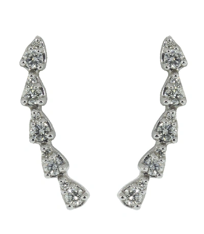 Dana Rebecca Designs Sophia Ryan Teardrop Diamond Climbers In Whitegold