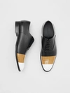 BURBERRY Tape Detail Leather Oxford Shoes