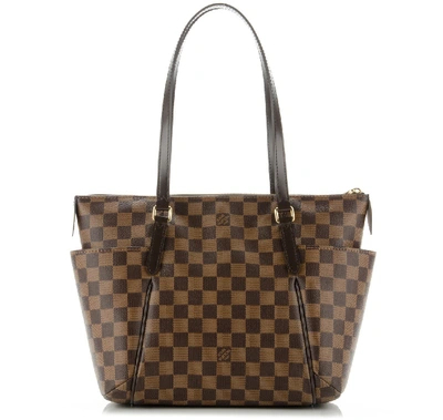 Pre-owned Louis Vuitton Totally Damier Ebene Pm Brown