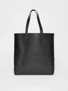 BURBERRY Large Embossed Monogram Motif Leather Tote