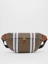 BURBERRY Extra Large Monogram Stripe E-canvas Bag