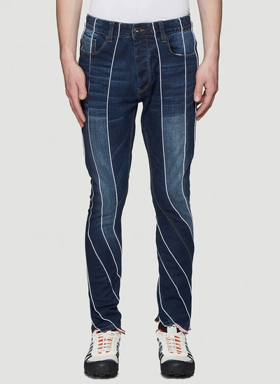 Ahluwalia Studio Reworked Denim Jeans In Blue