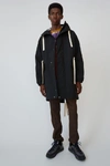 ACNE STUDIOS Padded fishtail parka Black / Black