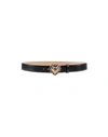 DOLCE & GABBANA DOLCE & GABBANA WOMAN BELT BLACK SIZE 36 CALFSKIN