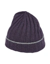 Brunello Cucinelli Hat In Dark Purple