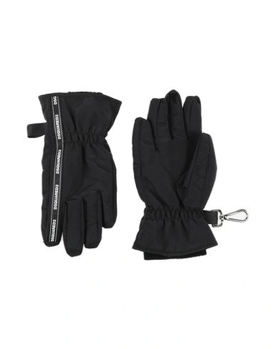 Dsquared2 Gloves In Black