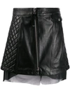 DIESEL BLACK GOLD QUILTED LEATHER SKIRT