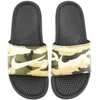 Nike Camouflage Benassi Jdi Sliders Black In Black