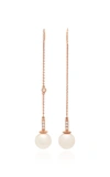 JOIE DIGIOVANNI 14K GOLD; DIAMOND AND PEARL EARRINGS,769802