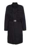 Prada Black Nylon Gabardine Coat