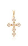 ASHLEY MCCORMICK CROSS 18K GOLD AND DIAMOND NECKLACE,772339