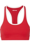 ALL ACCESS FRONT ROW RIBBED STRETCH SPORTS BRA
