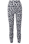 ADAM SELMAN SPORT LEOPARD-PRINT STRETCH LEGGINGS