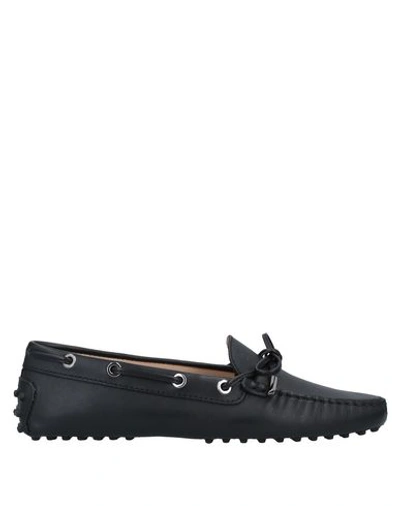 Tod's Woman Loafers Black Size 7 Soft Leather
