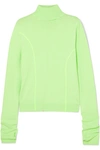 ANDERSSON BELL NEON KNITTED TURTLENECK SWEATER