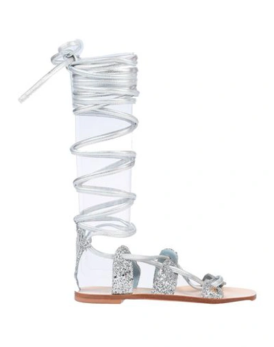 Chiara Ferragni Sandals In Silver