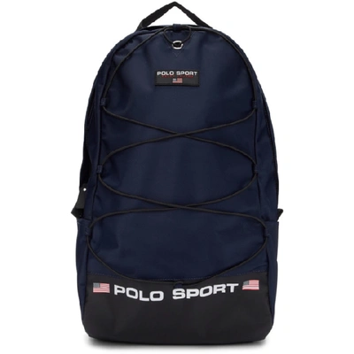 Polo Ralph Lauren Navy Logo Nylon Backpack