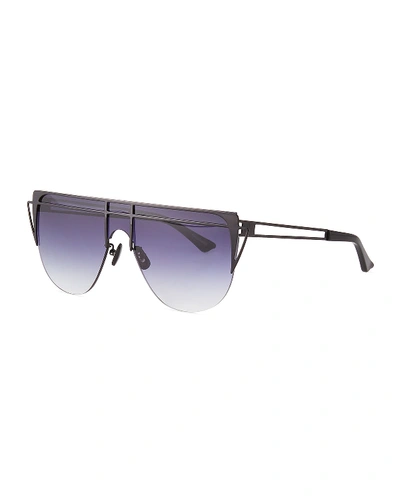 For Art's Sake Gradient Shield Sunglasses In Black
