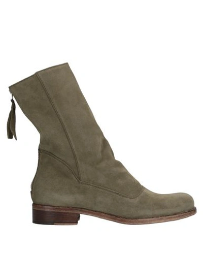 Alberto Fermani Ankle Boot In Military Green