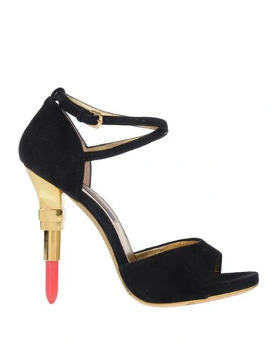 Alberto Guardiani Sandals In Black