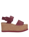 Paloma Barceló Sandals In Maroon
