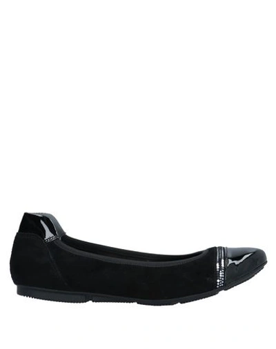 Hogan Woman Ballet Flats Black Size 5 Leather