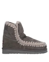 MOU MOU WOMAN ANKLE BOOTS GREY SIZE 8 SHEEPSKIN,11763982KQ 5