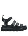 DR. MARTENS' DR. MARTENS WOMAN SANDALS BLACK SIZE 9 SOFT LEATHER,11764465RF 13