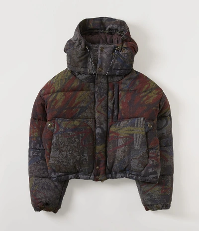 Vivienne Westwood Puffa Coat New Tapestry Hunt Fire