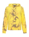 Helmut Lang Hooded Sweatshirt In Yellow