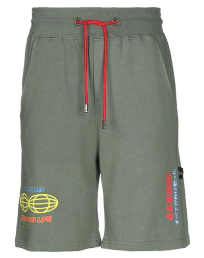 Gcds Shorts & Bermuda Shorts In Military Green