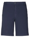 Kenzo Shorts With Embroidered Logo In Dark Blue