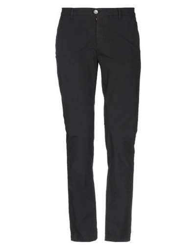 Grey Daniele Alessandrini Casual Pants In Black