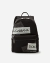 Dolce & Gabbana Dolce And Gabbana Black Logo Tape Vulcano Backpack