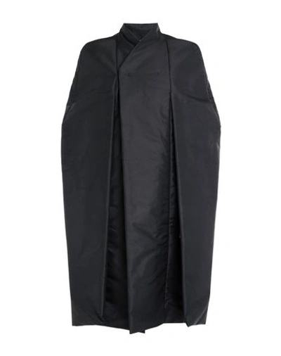 Rick Owens Double Breasted Pea Coat In Black