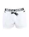 Moschino Swim Shorts In White