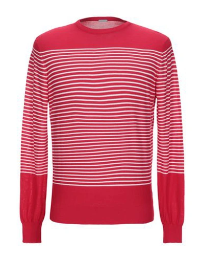 Malo Red Cotton Men Sweater