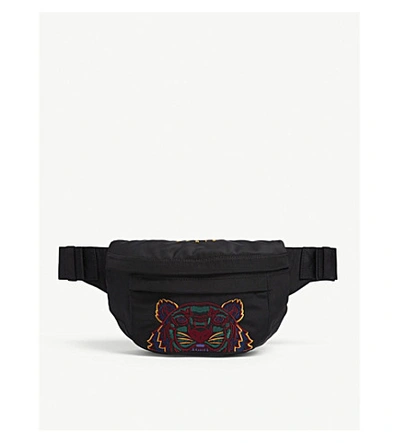Kenzo Tiger Nylon Belt Bag In Black