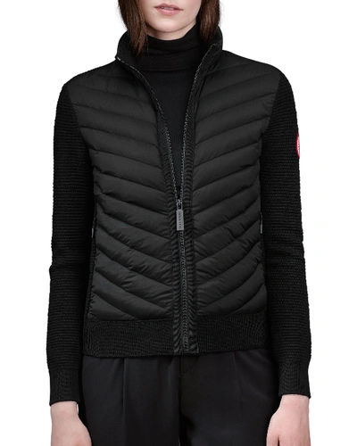 Canada Goose Hybridge Knit Jacket In Black